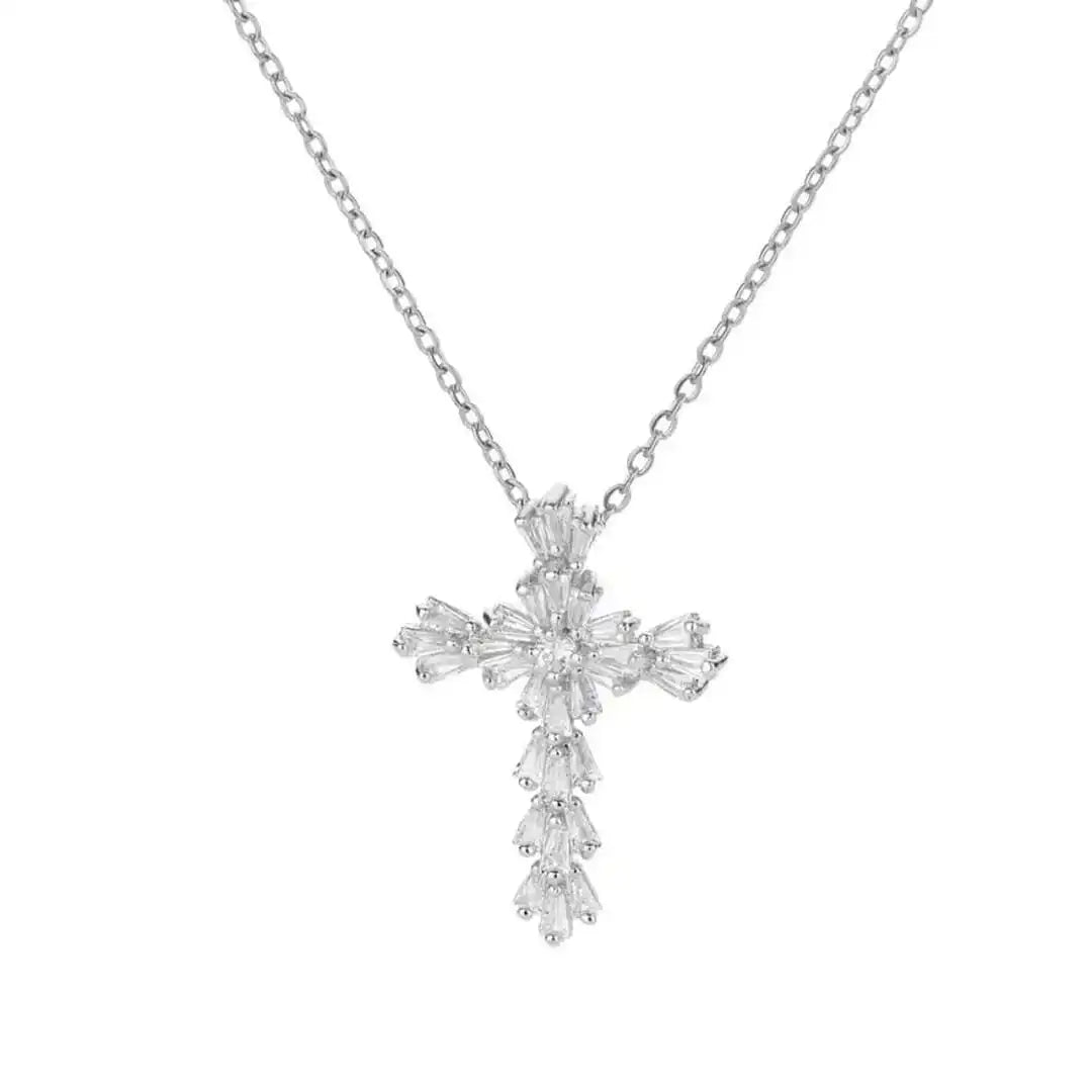 Alma | Sparkling Cross Pendant Necklace