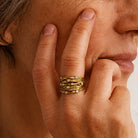 Stella | Woven Gold Tone Ring
