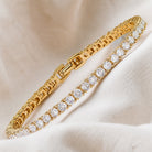 Imelda | Gold-Tone Tennis Bracelet