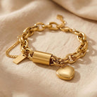 Anita | Chunky Heart Charm Bracelet
