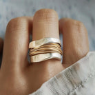 Louisa | Two-Tone Wrapped Ring