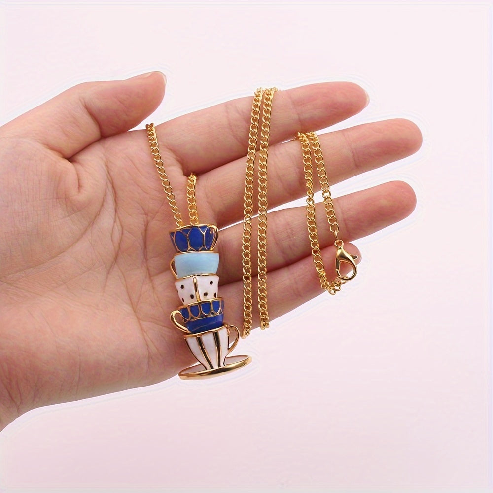 Penny - Garden Teacup Charm Necklace