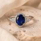 Agnes | Oval Blue Stone Ring