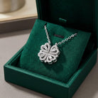 Olive | Clover and Heart Pendant Necklace