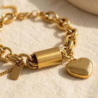 Anita | Chunky Heart Charm Bracelet