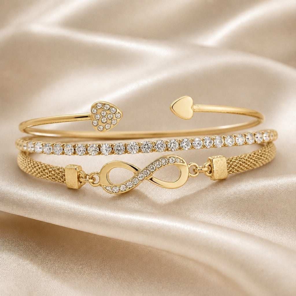 Corinne | Infinity Bracelet Set