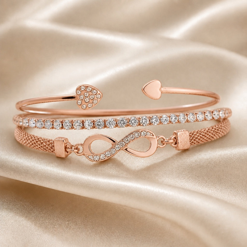 Corinne | Infinity Bracelet Set
