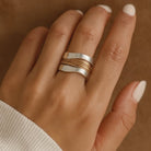 Elena | Two-Tone Thread Wrap Ring