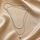 Roberta | Double Layer Teardrop Necklace