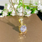 Gabrielle | Cushion Stone Pendant Necklace