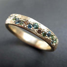 Edith | Multicolour Stone Band Ring