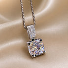 Gabrielle | Cushion Stone Pendant Necklace