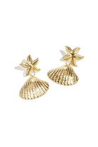 Brooke | Starfish and Shell Stud Earrings
