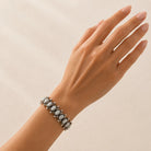 Philippa | Turquoise Blue Stone Stretch Bracelet