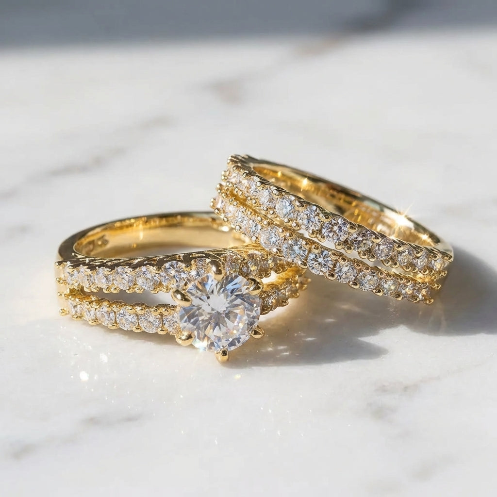 Georgette | Three Piece Ring Set