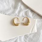 Violet | Oval Hoop Earrings