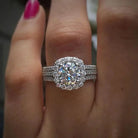 Adeline | Cushion Halo Ring