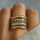 Ingrid | Wide Two-Tone Ring