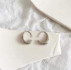 Violet | Oval Hoop Earrings