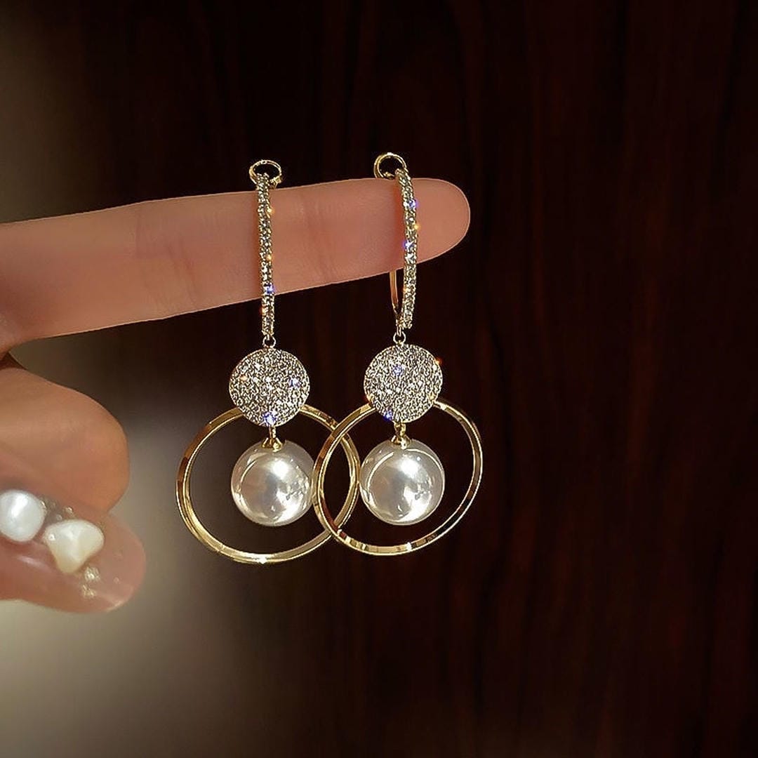 Virginia | Pearl Style Ball Earrings