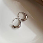 Violet | Oval Hoop Earrings