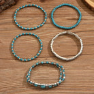 Ivana | Turquoise Blue Layered Bead Bracelet