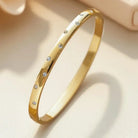Myrtle | Stone Dot Bangle Bracelet