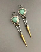 Gillian | Triangle Stone Bar Drop Earrings