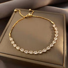 Della | Adjustable Square Stone Bracelet