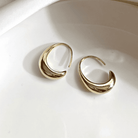 Violet | Oval Hoop Earrings