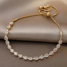 Della | Adjustable Square Stone Bracelet