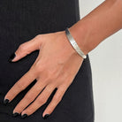 Nadine | Hammered Open Cuff Bracelet