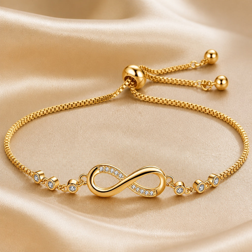 Marcella | Infinity Slider Bracelet