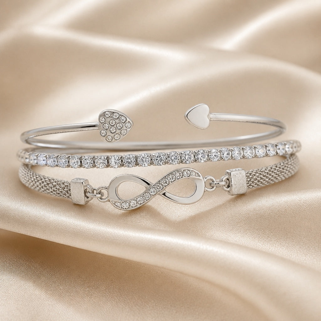 Corinne | Infinity Bracelet Set