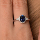 Agnes | Oval Blue Stone Ring