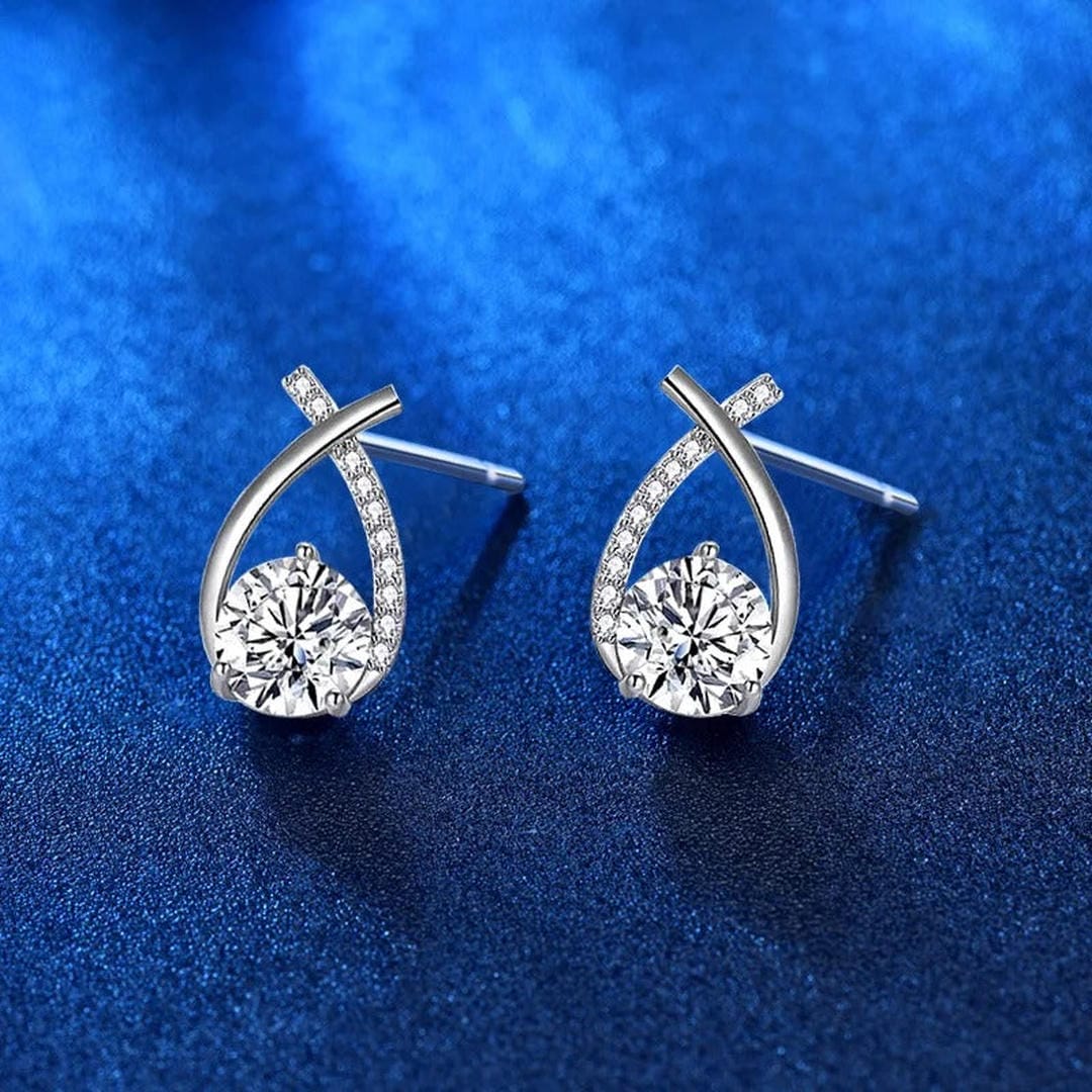 Hannah | Twisted Teardrop Stud Earrings