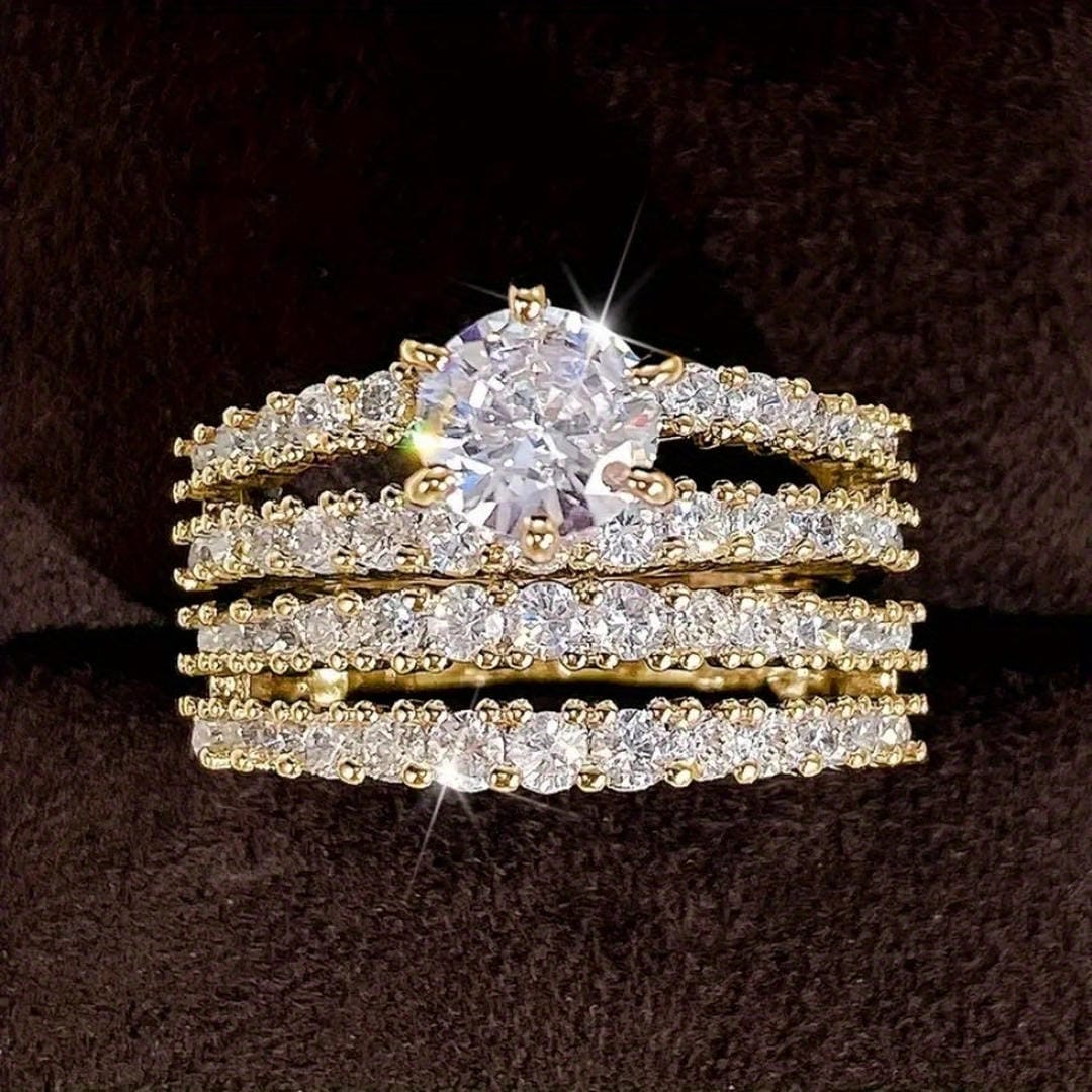Clementine | Two Piece Bridal Ring Set