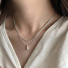 Roberta | Double Layer Teardrop Necklace