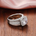 Adeline | Cushion Halo Ring