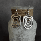 Clara | Silver-Tone Spiral Earrings