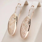 Melanie | Open Teardrop Gold-Tone Earrings