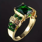 Pauline | Green Stone Statement Ring