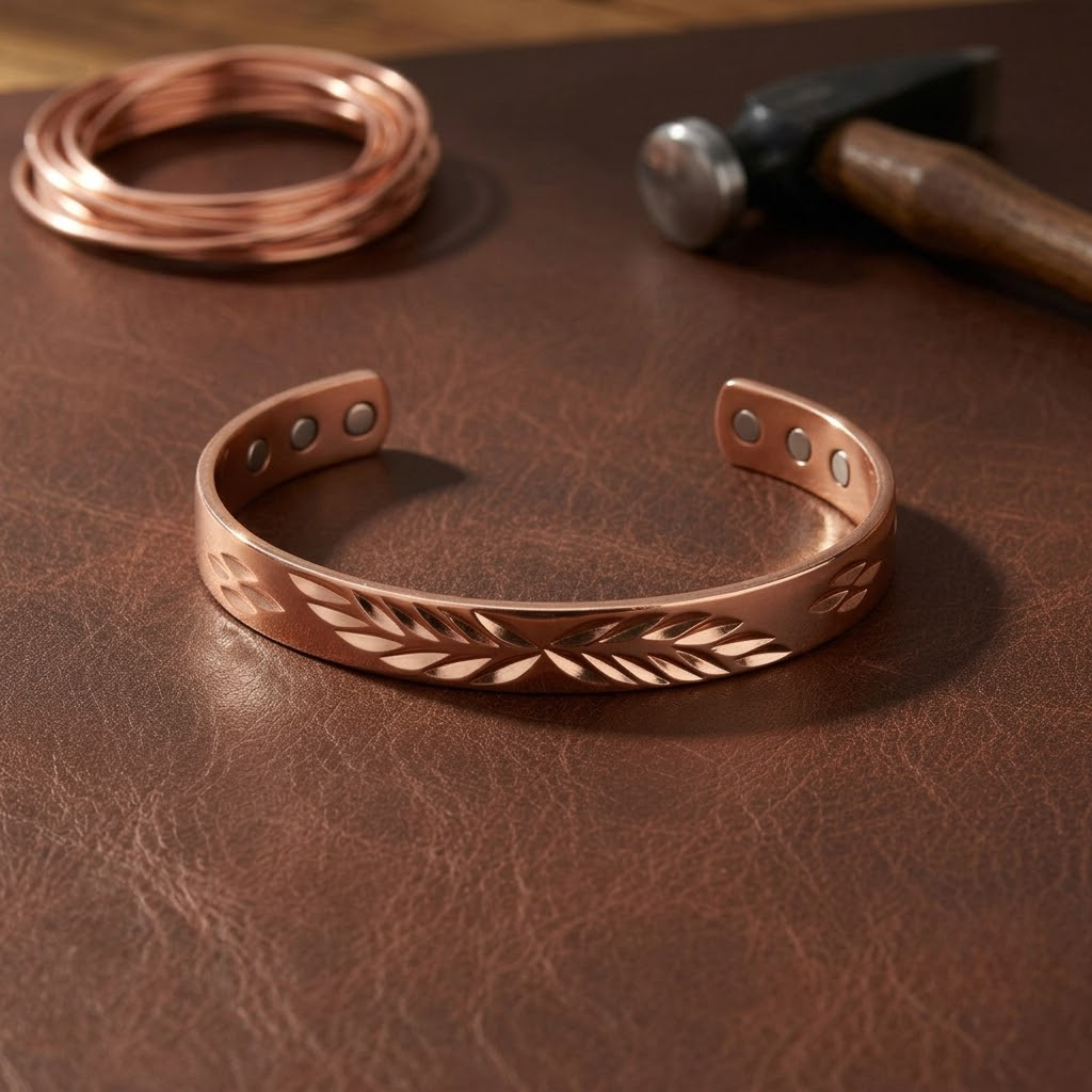 Suzanne | Leaf Cutout Cuff Bracelet
