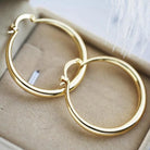 Judith | Large Gold-Tone Hoop Earrings