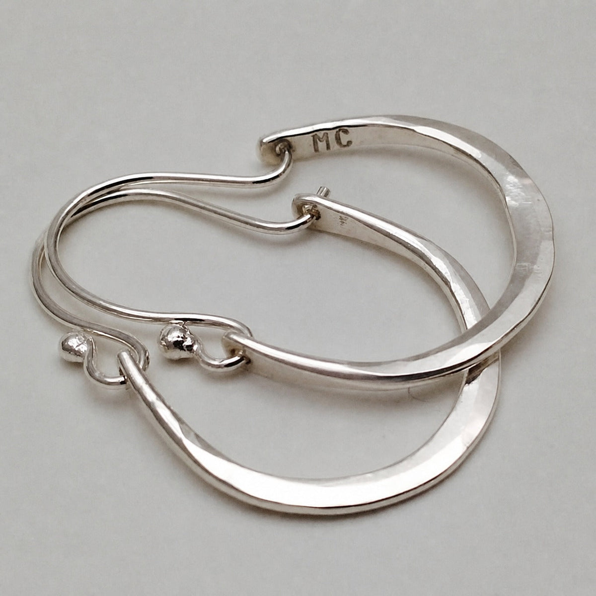 Constance | Classic Silver-Tone Hoop Earrings
