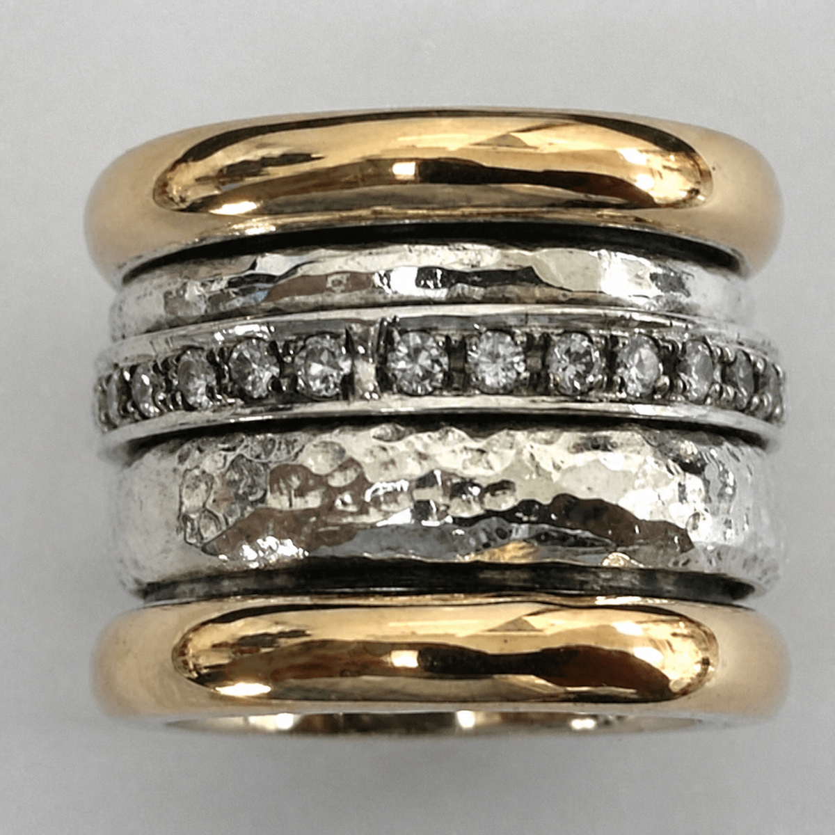 Ingrid | Wide Two-Tone Ring