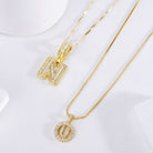 Edna | Initial Letter Necklace Set