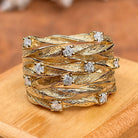 Stella | Woven Gold Tone Ring