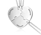Lola | Three Piece Heart Puzzle Necklace Set
