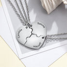 Lola | Three Piece Heart Puzzle Necklace Set